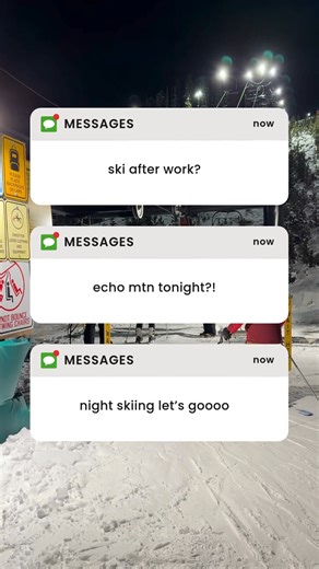Tough day at the office? We know just the cure. Echo Mountain is open for night skiing, come hang with us! | Echo Mountain