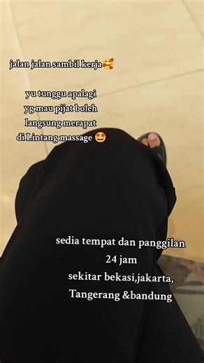 Selamat datang di lintang massage😊🙏 Treatment massage: 🌟130k/60 menit : full body massage 🌟180k/90 menit : full body refleksi 🌟230k/120 menit :fullbody refleksi muka & kepala * lulur 50k * kerokan 50k * kretek 50k Admin pusat 085811272795 Bandung 082210007401 Sedia tempat dan panggilan 24 jam sekitar jkt- bks-tgr-bdg 📍 bekasi Komplek Ruko Grand Galaxy City Blok RRG 3 Jl. Rose Garden 3 . 📍tangerang Jl. Pelepah Indah Raya No.50 Blok DC 13, 📍bandung Ruko apartemen m square. Cibaduyut #pijat