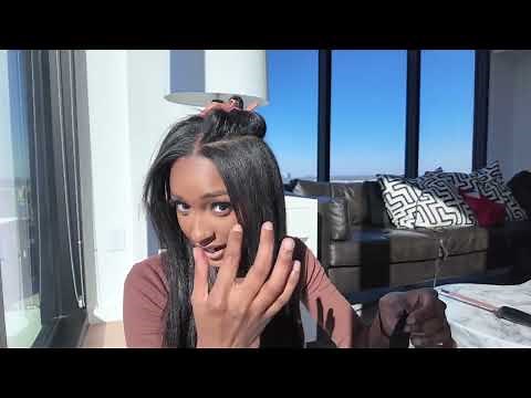 Clip In Hair Extensions (16 Inch Human Hair) | Kinky Straight | Go Sleek Hair Company