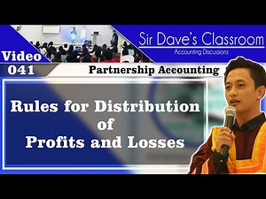 Rules for Distribution of Profits and Losses - Video 041