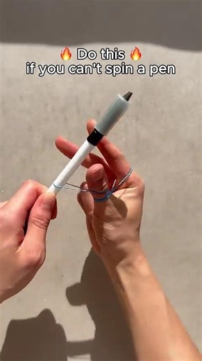 🔥 Do this🔥 if you can't spin a pen #penspinning #tutorial