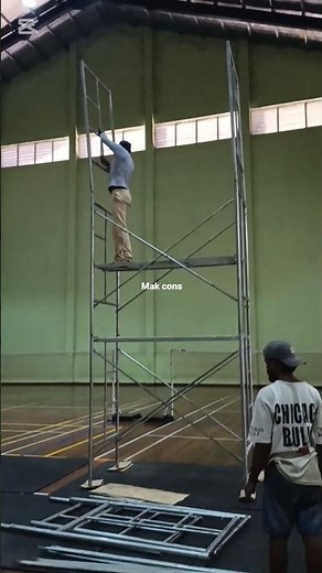 🔧One small mistake big accident, I 🤨🤔Indoor Scaffolding Setup Step-by-Step | Safe or Dangerous?