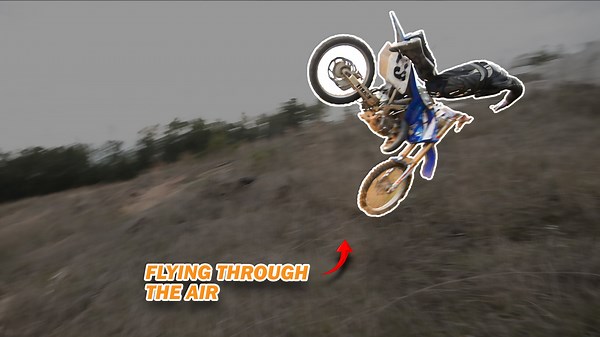 Dirt bike stunt highlights in action