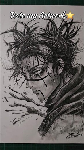 Drawing Choso with the Cheap Pencils🔥🌟 | Budget Art Challenge! #animeart #jujutsukaisen #shorts