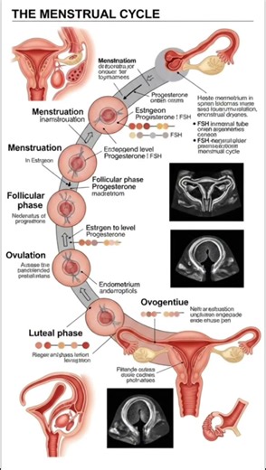 menstrual cycle phases chart #medical #study #stressrelief