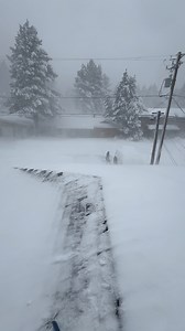 Shoveling our roof in this blizzard was about as fun as it looks 😂 #Blizzard #tahoe #snow #winter | Brad Scott Visuals