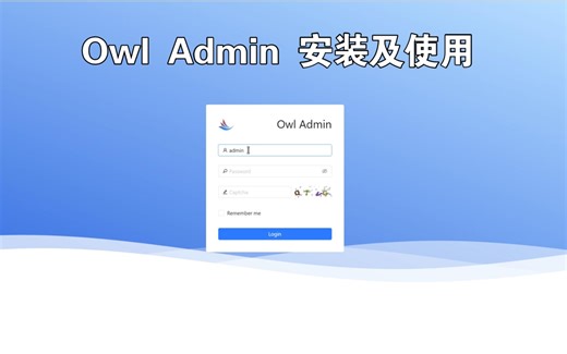 Owl Admin 安装及基本使用