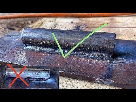how to welding round to flat | welding method