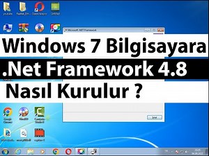 Windows 7 Bilgisayara .Net Framework 4.8 Nasıl Kurulur ? Net Framework Hatası Çözümü 2022
