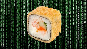 Los códigos verdes que salen en 'Matrix' son recetas de sushi