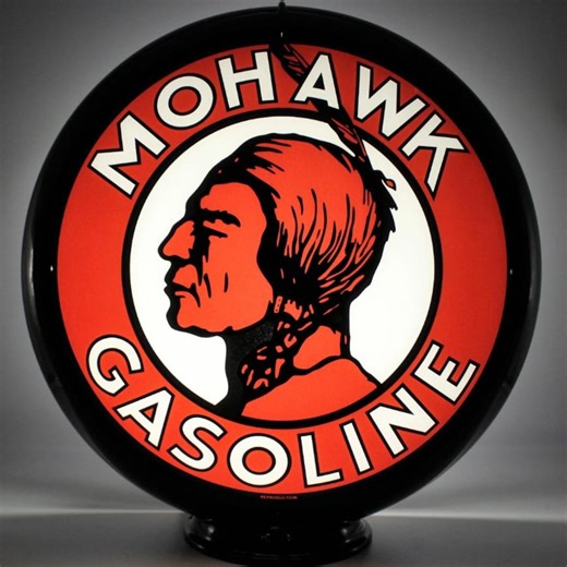 13.5" Mohawk Gasoline Gas Pump Globe WITH or WITHOUT Heavy Duty Light Base Housewarming Gift for Grandpa Southwestern Theme Petro Oil Co - Etsy Canada