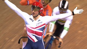 World Track Cycling: Jason Kenny wins keirin gold