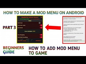 Android Mod Menu Tutorial Part 3 | Adding the Mod Menu to the Game