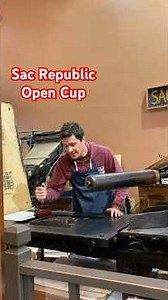 Alex prints and shows support for the Sacramento Republic FC in the Open Cup (March 18, 2026)