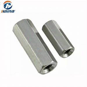 [Hot Item] Stock Stainless Steel Hex Long Nut Connect Nuts Metric Coupling Nut DIN6334
