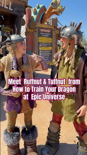Ruffnut & Tuffnut • How To Train Your Dragon • Isle of Berk • Epic Universe #httyd #epicuniverse