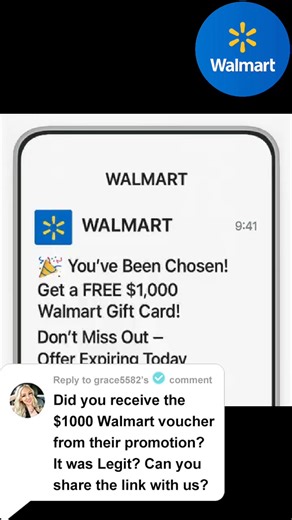A $999 Walmart eGift Card is in your reach—grab it quick! 🎯 | Roywang