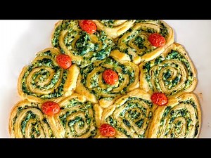 Spinach Artichoke Pinwheel Christmas Tree