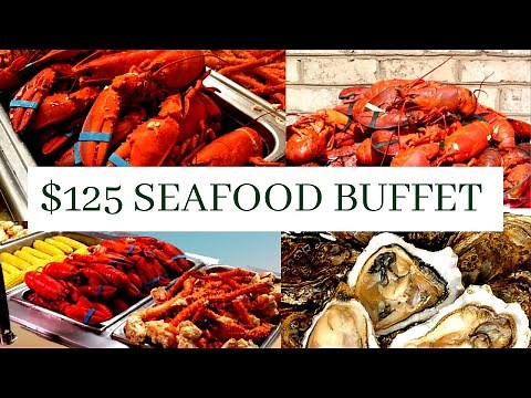 Best Seafood Buffet Ever| $125 Per Person| All You Can Eat Lobster| The Nordic Lodge, Rhode Island