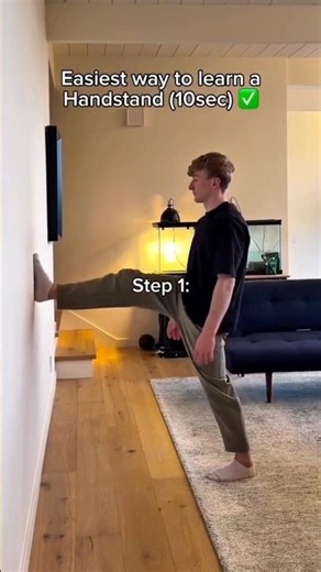 Easy Handstand Tutorial ✅ #calisthenics #handstand
