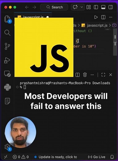 #99 Javascript Interview Question #dsa #javascriptinterview #javascript