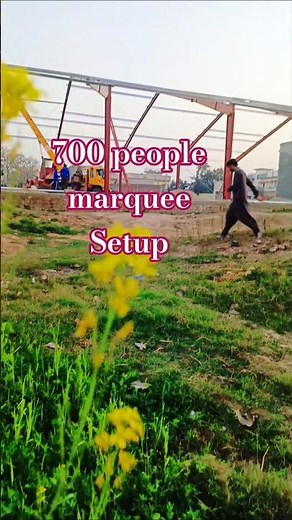 700 people marquee setup install. #marquee #construction #pakistanmarquee #marqueebusiness
