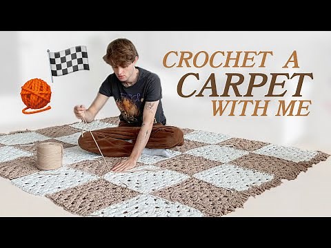 CHECKERED CROCHET CARPET | BEGINNER TUTORIAL | Henri Purnell