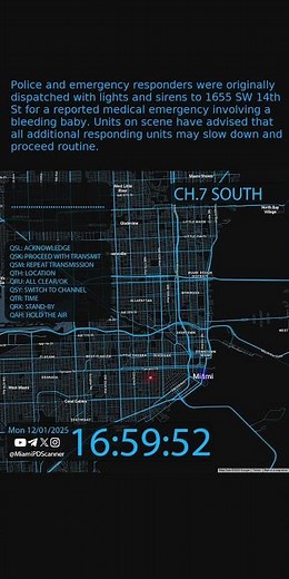 MEDICAL EMERGENCY – Bleeding Baby at SW 14th St | Miami PD #Shorts