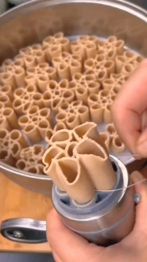 Making Beautiful Flower-Shaped Pasta at Home