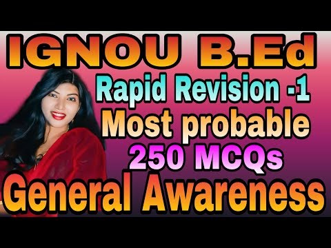 General Awareness IGNOU B.Ed/IGNOU b.Ed general awareness practice set/Odisha IGNOU b.Ed/b.Ed IGNOU