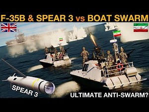 UK F-35B With SPEAR 3 Missiles vs Iranian Missile Boat Swarm (Naval Battle 135) | DCS