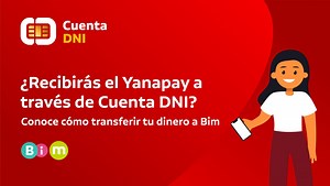 Conoce cómo utilizar Bim con tu #CuentaDNI y aprovechar todas sus funciones. BIM es una billetera móvil que te permite realizar: pago de nuevo RUS, recarga celular, pago de compras o servicios y más. Conoce más sobre tu Cuenta DNI en www.bn.com.pe/cuentadni #CuentaParaMí #ElBancoDeTodos | Banco de la Nación