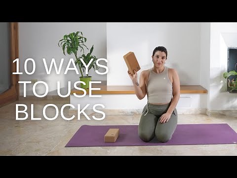 12 ways to use yoga blocks | yoga tutorial on how to use blocks