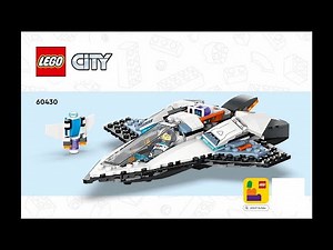 LEGO City 60430 - Complete Interstellar Spaceship Instructions! (Step-by-Step Guide)