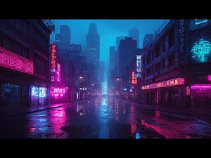 Cyberpunk Neon City Night Loop – Relaxing Lofi Chill Visuals (4K)