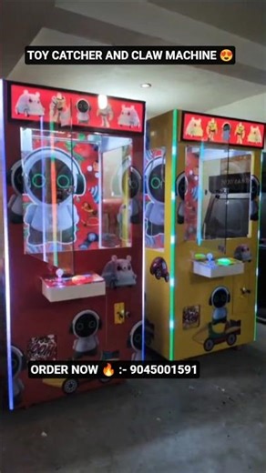 TOY CATCHER CLAW MACHINE AMUSEMENT COIN OPERATED INDIA 🤯🔥 #clawmachine #toycatcher #arcade