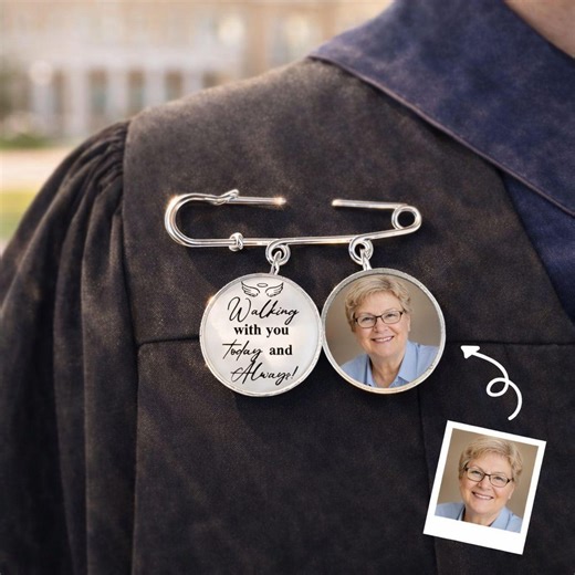 Personalized Photo 2026 Graduation Cap Memorial Tassel Picture Lapel Pin, Class 2025 Graduation Pinning Grad Cap Gown Charm Ceremony Pin - Etsy