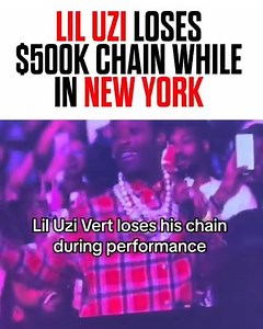 7.6K views · 106 reactions |  Lil Uzi Vert lost his $500K chain while performing in New York...If you had found it, would you have given it back? 樂 | Angela Yee | Facebook