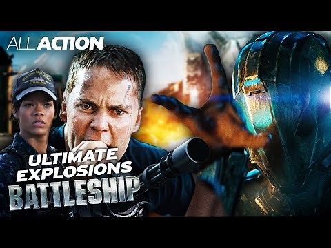 The Best Explosions and Battles in Battleship (2012) | All Action