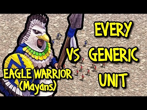 ELITE EAGLE WARRIOR (Mayans) vs EVERY GENERIC UNIT | AoE II: Definitive Edition
