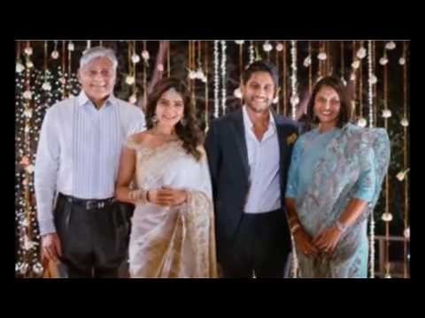 Naga Chaitanya mom Lakshmi Daggupati at his engagement with Samatha - Sam