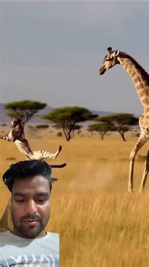 जिर्राफ़ ने टाइगर को लात मारी