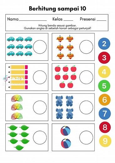 Membilang Sampai 10: LKPD Matematika Kelas 1