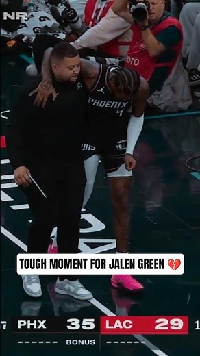 Tough Moment 😔 Jalen Green Injured in Just His 2nd Game with the Suns