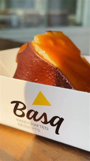 Basq | Handcrafted Desserts on Instagram: "The kind of caramel moment that makes silence taste sweet. Order the full San Sebastian cheesecake, available in 3 different sizes from our website! #basq #basqcheesecake #dessert #sansebastiancheesecake #yum #tiramisu #desserts #chocolatecake"