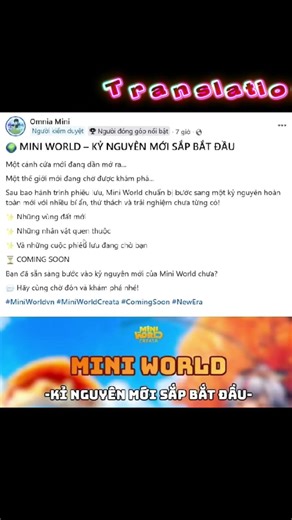 MINI WORLD CREATA UPDATE SPOILER !!!