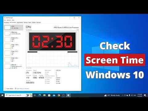 How to Check Screen Time in Windows 10