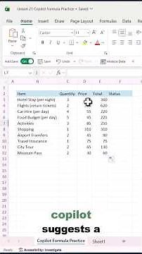 🤖 Use Excel Copilot to Get the Right Formula | Excel for Beginners