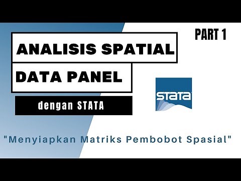 [Part 1] Modeling Spatial Analysis of Panel Data with STATA - Spatial Weighting Matrix