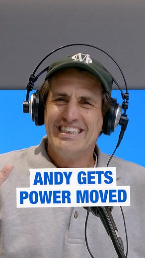 Andy’s fiancée, Bec, hit him with a power move so slick, he’s still stewing. | Hamish & Andy